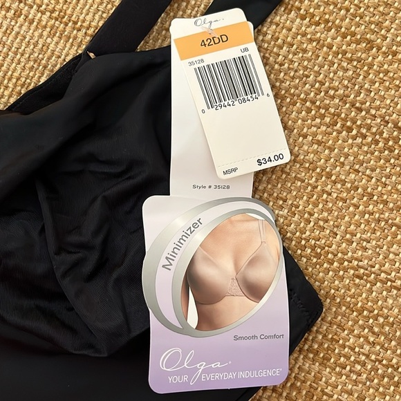 Olga Black Underwire Minimizer Bra Size 42DD NWT - Picture 3 of 8